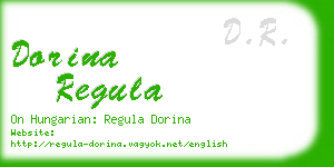 dorina regula business card
